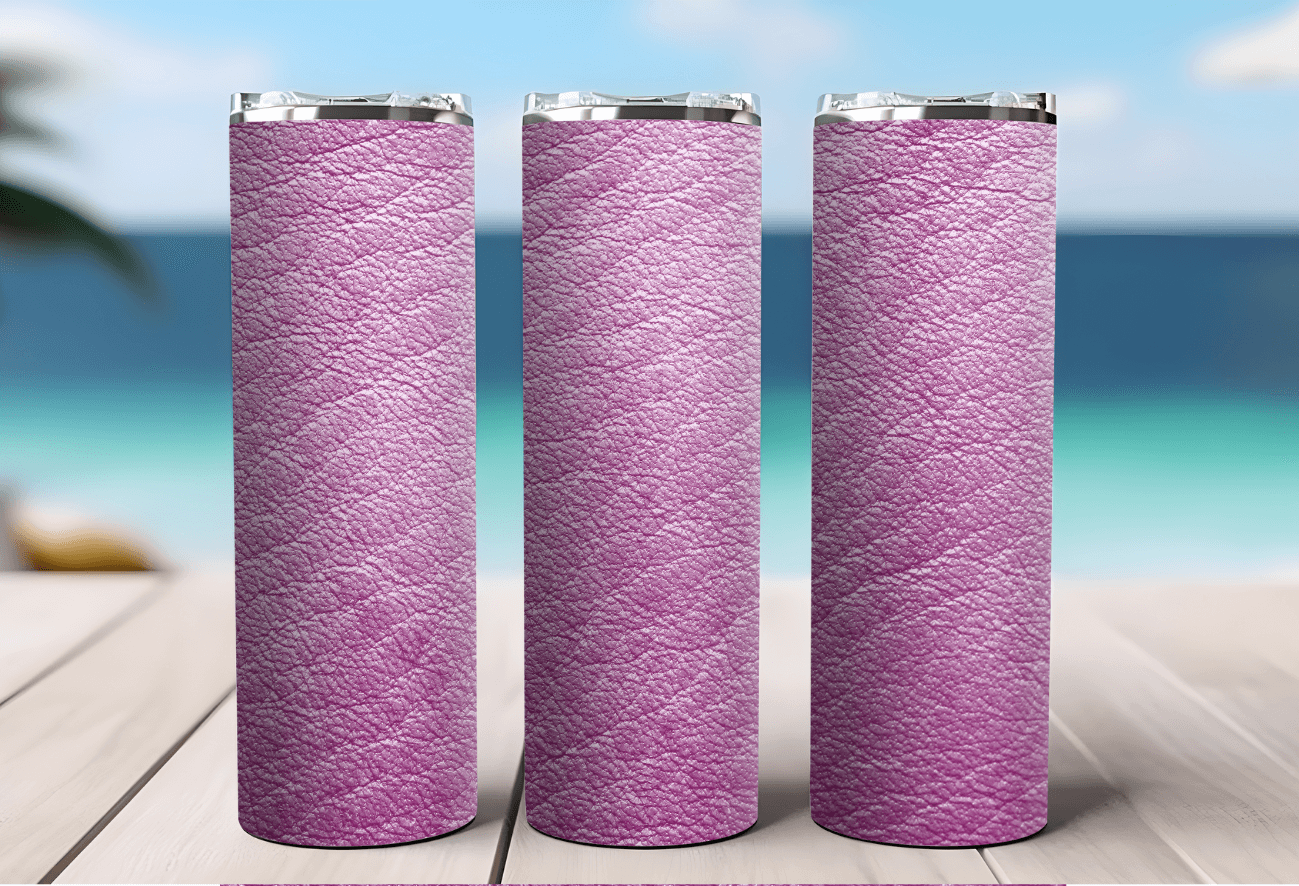 Leather Lavender TumblerDiamondDelisaBling