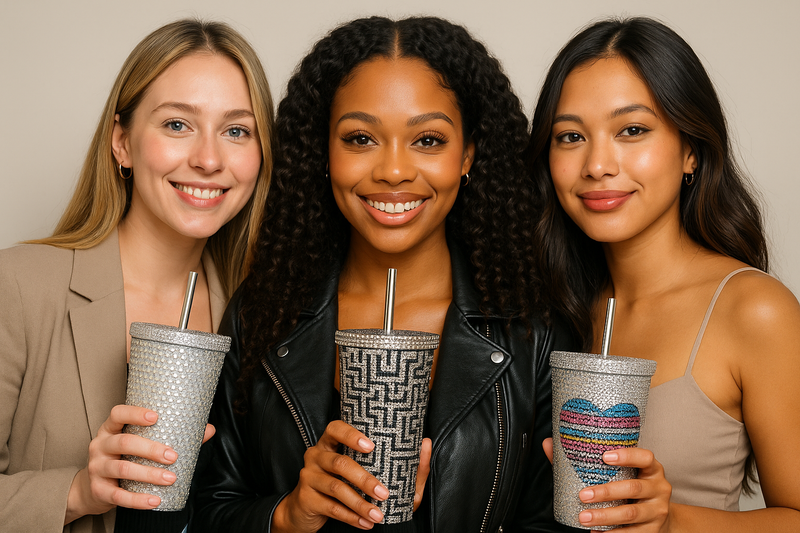 make every tumbler different design, put the black girl in the middle