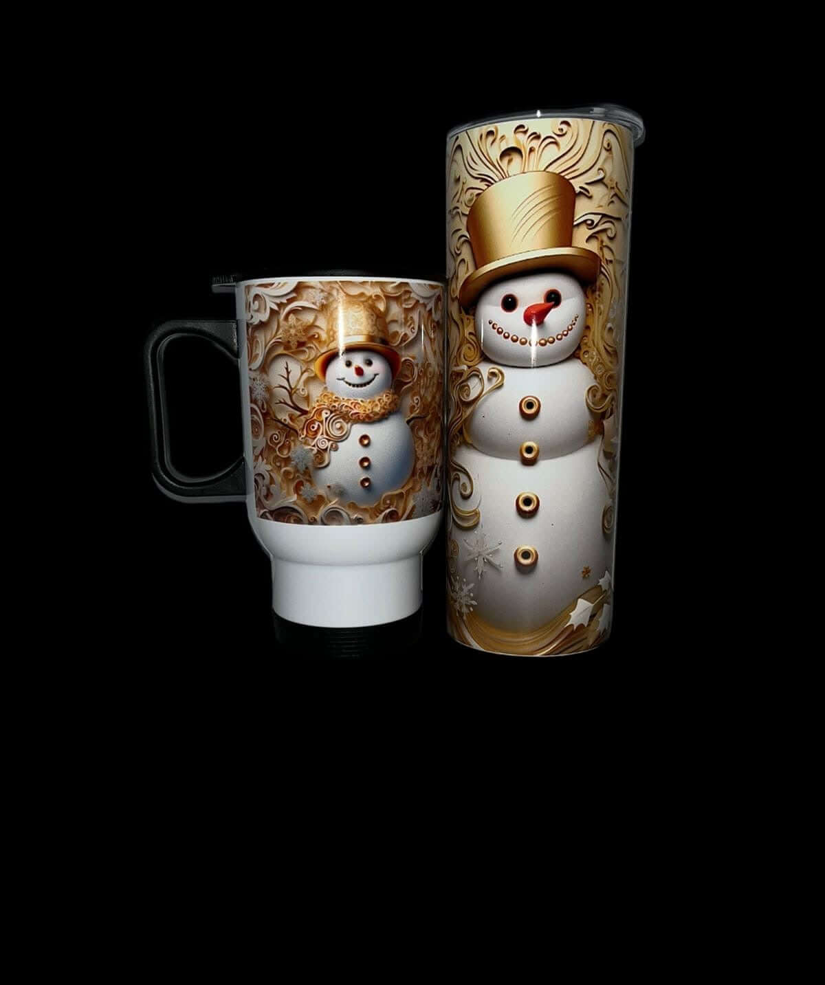 Snowman Tumbler 20oz Diamond Delisa Bling