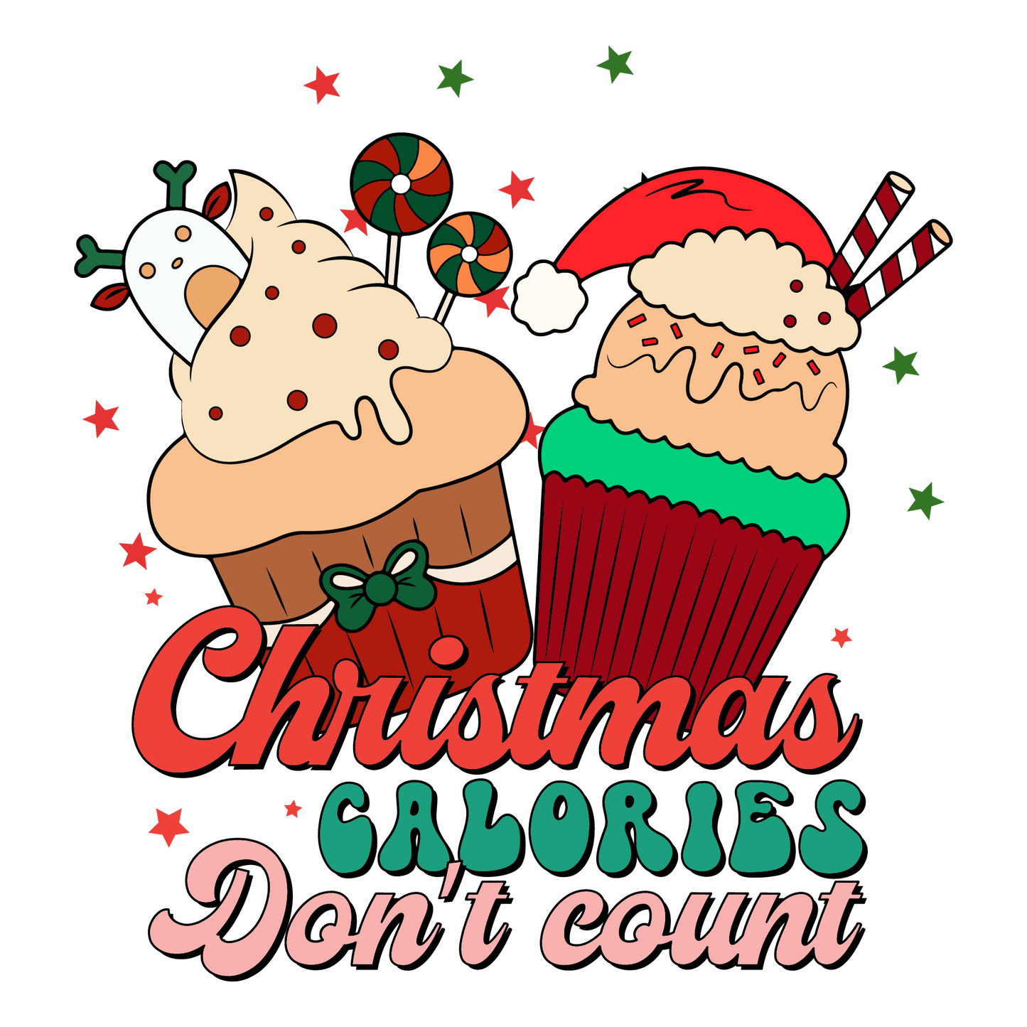 Christmas Calories Don't Count 20oz TumblerDiamondDelisaBling